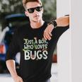 Insect Just A Boy Who Loves Bugs Boys Bug Long Sleeve T-Shirt Gifts for Him