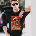 Irish Terrier Christmas Naughty Vintage Long Sleeve T-Shirt Gifts for Him