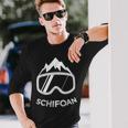 Snowboard Schifoan Snowboarder Skiing Ski Langarmshirts Geschenke für Ihn