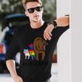 Gay Ally Mama Bear Lgbt Flags Rainbow Pride Month Mom Women Long Sleeve T-Shirt Gifts for Him