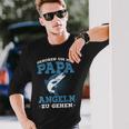 Geboren Um Mit Papa Fishing Zu Gehen Saying Angler Langarmshirts Geschenke für Ihn