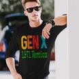 Gen X 1971 Version Generation X Gen Xer Saying Humor Long Sleeve T-Shirt Gifts for Him