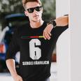 Germany Sauf Jersey Sergej Fährlich Sauf Legend Langarmshirts Geschenke für Ihn