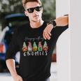 Gnomes De Jardin Drôles De Noël Avec Mes Nains De Jardin T-shirt à manches longues Cadeaux pour lui