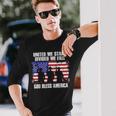 God Bless America United We Stand Divided We Fall Long Sleeve T-Shirt Gifts for Him