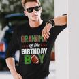 Grandma Of The Birthday Boy Family Football Party Decoration Long Sleeve T-Shirt Gifts for Him