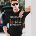 Guitar Celebrate Diversity Long Sleeve T-Shirt Gifts for Him