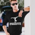 Gymnastics Balance Beam Long Sleeve T-Shirt Gifts for Him