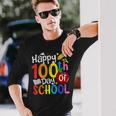 Happy 100Th Day Of School Teachers Student Happy 100 Days Long Sleeve T-Shirt Gifts for Him