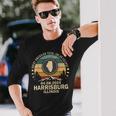 Harrisburg Illinois Total Solar Eclipse 2024 Long Sleeve T-Shirt Gifts for Him