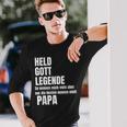 Held God Legend Die Besten Nennen Mich Papa Langarmshirts Geschenke für Ihn