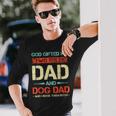 Herren God Hat Mir Zwei Titel Geschenkt Papa Und Hund Papa Lustigerater Langarmshirts Geschenke für Ihn