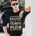 Homme Raleur A Temps Plein Cadeau Humoristique Retraité Papy T-shirt à manches longues Cadeaux pour lui