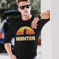 Hunter Silhouette At Sunset Hunter Langarmshirts Geschenke für Ihn