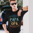 Ich Habe Zwei Titel Papa Und OpaIdea Grandpa Langarmshirts Geschenke für Ihn