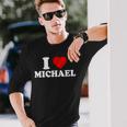 Ich Liebe Michael Männer Frauen I Love Michael Langarmshirts Geschenke für Ihn