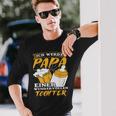 Ich Werde Papa Einer Tochterater Loading Pregnant Baby Langarmshirts Geschenke für Ihn