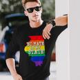 Illinois No Hate In My State Gay Pride LgbtLong Sleeve T-Shirt Gifts for Him