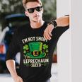 I'm Not Short I'm Leprechaun SizeSt Patrick's Day Long Sleeve T-Shirt Gifts for Him