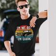 I'm Not Old I'm Classic Car Geburtstag Papa Opa Herren Damen Mit-Ausschnitt Langarmshirts Geschenke für Ihn