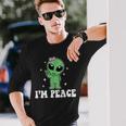 I'm Peace Alien Couples Matching Valentine's Day Long Sleeve T-Shirt Gifts for Him