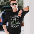 Irish Yoga Festive Green St Paddy's Day Humor Long Sleeve T-Shirt Gifts for Him