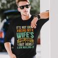 It's Not Easy Being My Wife's Arm Candy Retro Husband Long Sleeve T-Shirt Gifts for Him