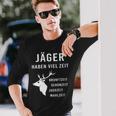 Jäger Haben Viel Zeit I Schonzeit I Jäger Hunting Langarmshirts Geschenke für Ihn