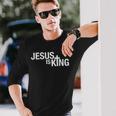 Jesus Is King Langarmshirts Geschenke für Ihn