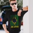 Jiu Jitsu Brazilian Bjj Brazil United States Flag Brazilian Long Sleeve T-Shirt Gifts for Him