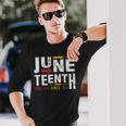 Junenth Freeish Since 1865 For Black African Freedom Long Sleeve T-Shirt Gifts for Him