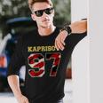 Kaprizov 97 Wild The Thrill Minnesota Pro Ice Hockey Long Sleeve T-Shirt Gifts for Him