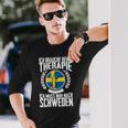 Keine Therapie Ich Muss Nur Nach Sweden Langarmshirts Geschenke für Ihn