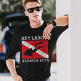 Key Largo Florida Scuba Dive Flag Souvenir Long Sleeve T-Shirt Gifts for Him