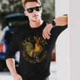 Key West Florida Vintage Rooster Souvenir Long Sleeve T-Shirt Gifts for Him