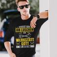 Kfz Mechaniker Werkstattgott Ist Jetzt Da Mechatroniker Langarmshirts Geschenke für Ihn