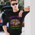 King Cake Calories Don’T Count Mardi Gras Carnival Festival Long Sleeve T-Shirt Gifts for Him