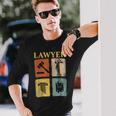 Lawyer Law School Graduation Student Litigator Attorney Long Sleeve T-Shirt Gifts for Him