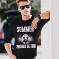 L'été Devrait Être Desacances Amusantes Mignon Lapin Gothique Pastel T-shirt à manches longues Cadeaux pour lui