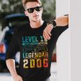 Level 18 Freigeschaltet Legedär Seit 2006 Gaming Motif Langarmshirts Geschenke für Ihn