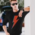 Lightning Bolt As Worn By Ziggy Rock Classic Music Sane 70S Long Sleeve T-Shirt Gifts for Him