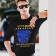 Little Rock Arkansas Total Solar Eclipse 2024 Long Sleeve T-Shirt Gifts for Him