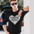 I Love Country Country Music Lover Idea Long Sleeve T-Shirt Gifts for Him