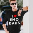 I Love Emo Dads Red Heart Long Sleeve T-Shirt Gifts for Him