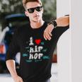 I Love Hip Hop Herz Rap Und Hip Hop Fan Langarmshirts Geschenke für Ihn