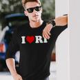 I Love Ri Heart Rhode Island Long Sleeve T-Shirt Gifts for Him