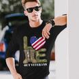 Love Our Veterans Day Proud Military Us Flag Men Women Long Sleeve T-Shirt Gifts for Him
