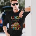 Lunch Ladies Rock School Cafeteria Service Lunch Lady Long Sleeve T-Shirt Gifts for Him