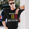 Made In Belgium Flag S Langarmshirts Geschenke für Ihn