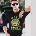 Man Ich Liebe Frogs MILF Frog Langarmshirts Geschenke für Ihn